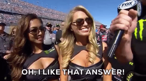 Gronk flirtatiously says 'I like that answer'